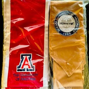 University of Arizona Unopened- Cap, Gown and Honors Stoles (or sashes)